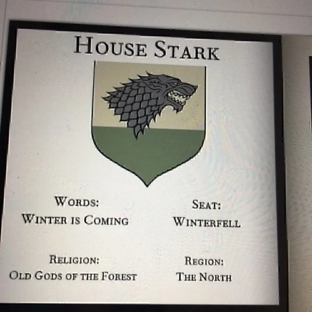 20 page hardcover Game of Thrones Cocktail book